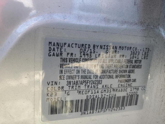 Photo 11 VIN: 3N1AB7AP5FY242383 - NISSAN SENTRA 