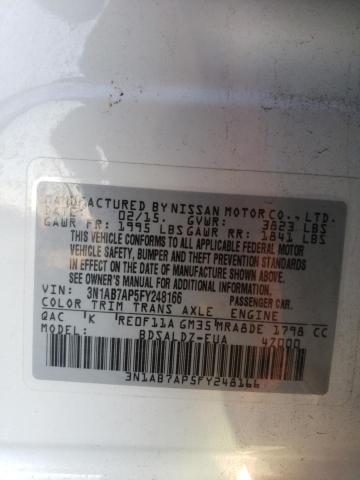 Photo 11 VIN: 3N1AB7AP5FY248166 - NISSAN SENTRA S 