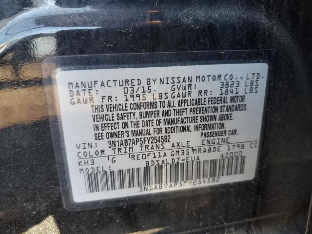 Photo 11 VIN: 3N1AB7AP5FY254582 - NISSAN SENTRA 