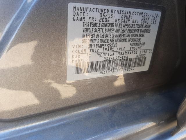 Photo 9 VIN: 3N1AB7AP5FY283046 - NISSAN SENTRA S 