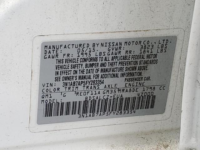 Photo 11 VIN: 3N1AB7AP5FY283354 - NISSAN SENTRA 