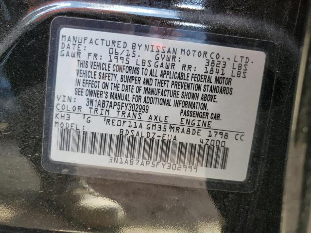 Photo 12 VIN: 3N1AB7AP5FY302999 - NISSAN SENTRA 