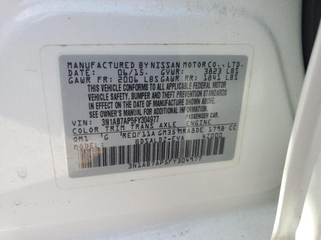 Photo 12 VIN: 3N1AB7AP5FY304977 - NISSAN SENTRA 