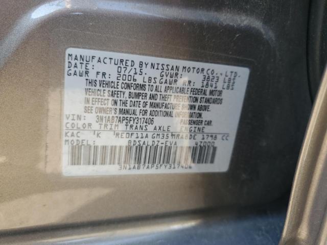 Photo 11 VIN: 3N1AB7AP5FY317406 - NISSAN SENTRA S 