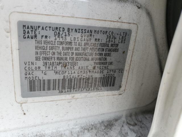 Photo 11 VIN: 3N1AB7AP5FY318961 - NISSAN SENTRA S 