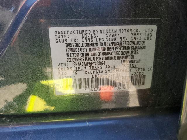 Photo 12 VIN: 3N1AB7AP5FY362894 - NISSAN SENTRA S 