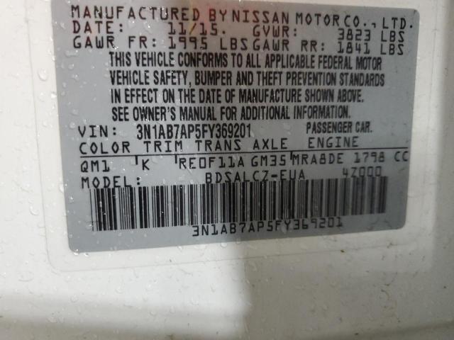 Photo 11 VIN: 3N1AB7AP5FY369201 - NISSAN SENTRA S 