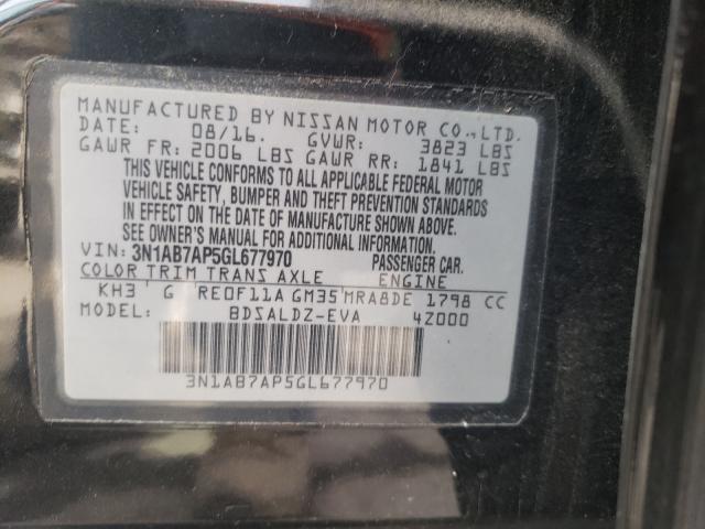 Photo 9 VIN: 3N1AB7AP5GL677970 - NISSAN SENTRA S 