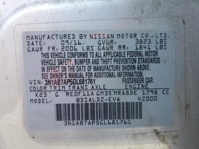 Photo 11 VIN: 3N1AB7AP5GL681761 - NISSAN SENTRA 