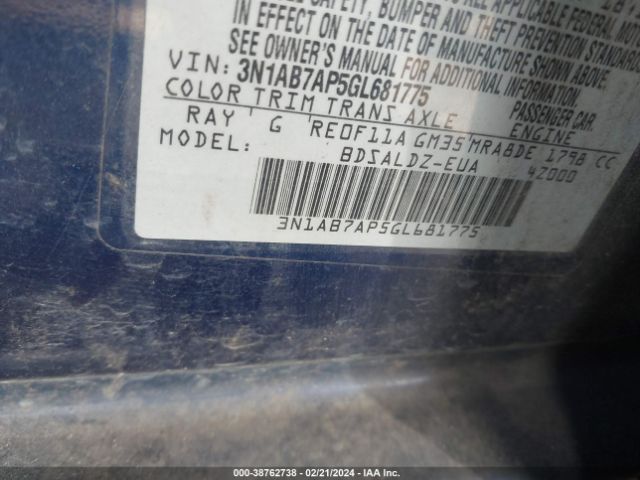 Photo 8 VIN: 3N1AB7AP5GL681775 - NISSAN SENTRA 