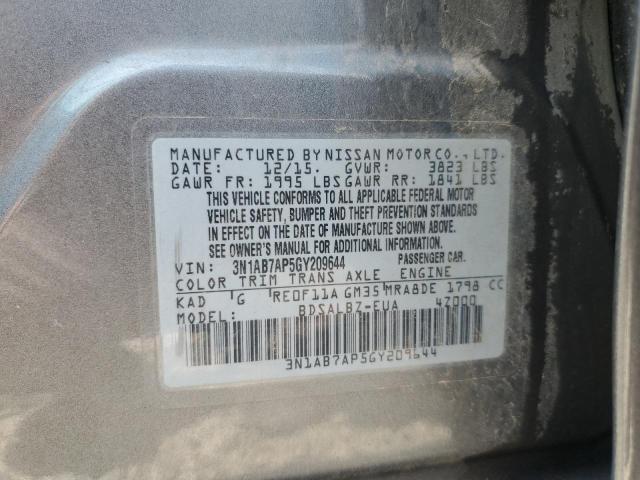 Photo 12 VIN: 3N1AB7AP5GY209644 - NISSAN SENTRA S 