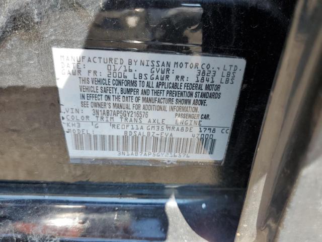 Photo 9 VIN: 3N1AB7AP5GY216576 - NISSAN SENTRA S 