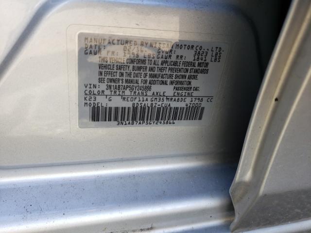 Photo 9 VIN: 3N1AB7AP5GY245866 - NISSAN SENTRA S 