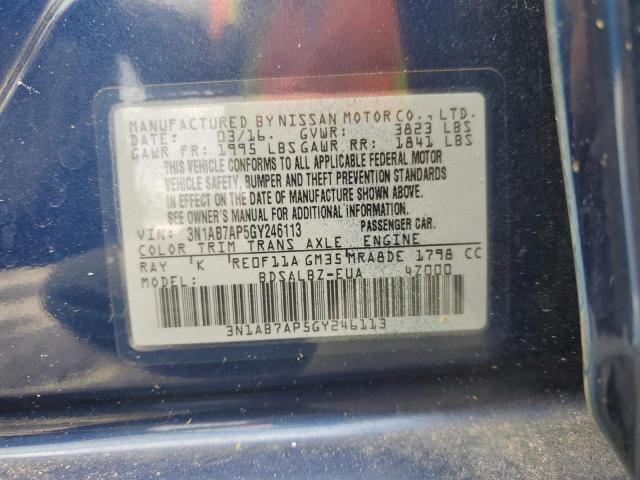 Photo 11 VIN: 3N1AB7AP5GY246113 - NISSAN SENTRA S 