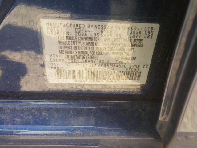 Photo 9 VIN: 3N1AB7AP5GY246659 - NISSAN SENTRA S 