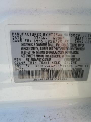 Photo 11 VIN: 3N1AB7AP5GY249545 - NISSAN SENTRA 