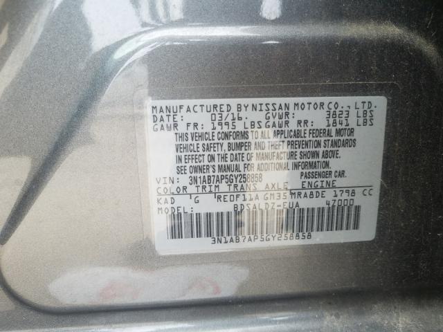 Photo 9 VIN: 3N1AB7AP5GY258858 - NISSAN SENTRA S 