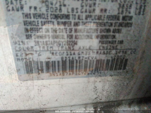 Photo 8 VIN: 3N1AB7AP5GY262294 - NISSAN SENTRA 