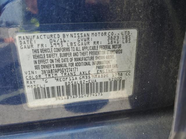 Photo 12 VIN: 3N1AB7AP5GY274171 - NISSAN SENTRA 