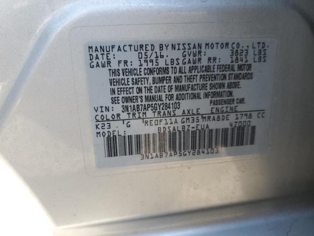 Photo 11 VIN: 3N1AB7AP5GY284103 - NISSAN SENTRA 