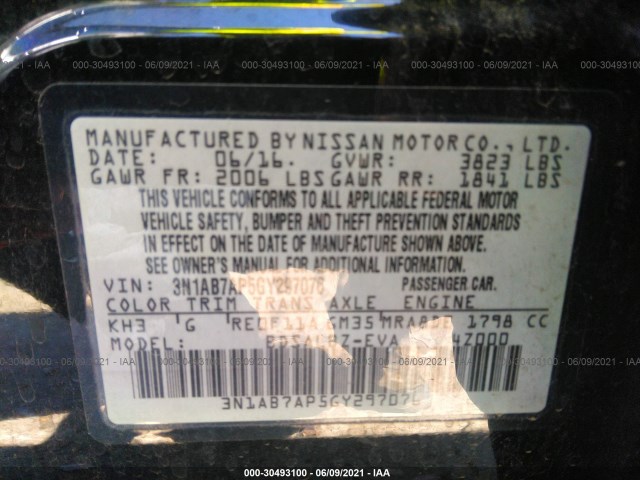 Photo 8 VIN: 3N1AB7AP5GY297076 - NISSAN SENTRA 