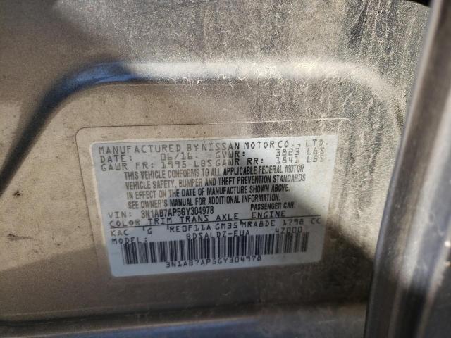 Photo 9 VIN: 3N1AB7AP5GY304978 - NISSAN SENTRA S 