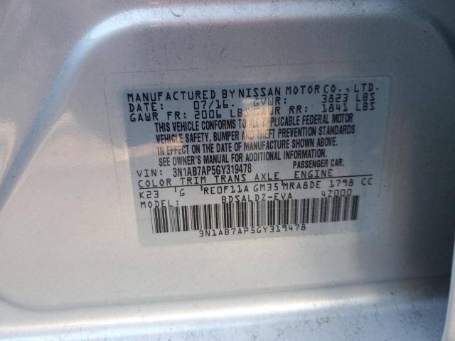 Photo 11 VIN: 3N1AB7AP5GY319478 - NISSAN SENTRA 