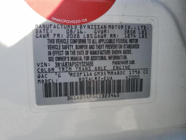 Photo 12 VIN: 3N1AB7AP5GY323465 - NISSAN SENTRA S 