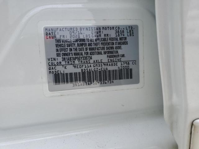 Photo 11 VIN: 3N1AB7AP5GY336734 - NISSAN SENTRA 