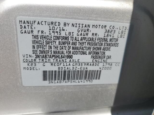 Photo 11 VIN: 3N1AB7AP5HL641990 - NISSAN SENTRA 