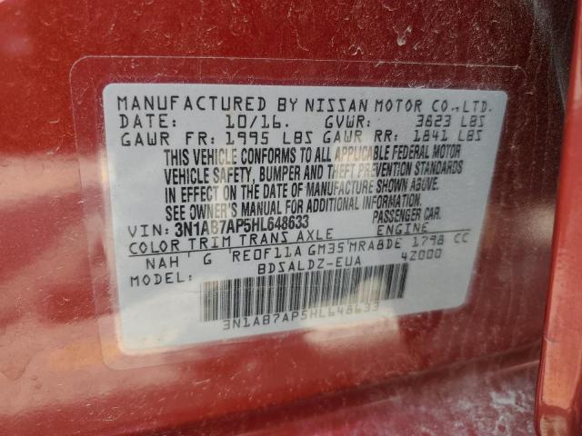 Photo 12 VIN: 3N1AB7AP5HL648633 - NISSAN SENTRA 