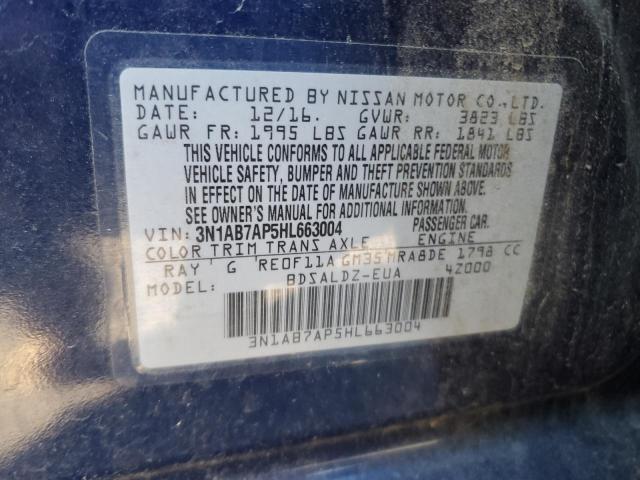 Photo 11 VIN: 3N1AB7AP5HL663004 - NISSAN SENTRA S 