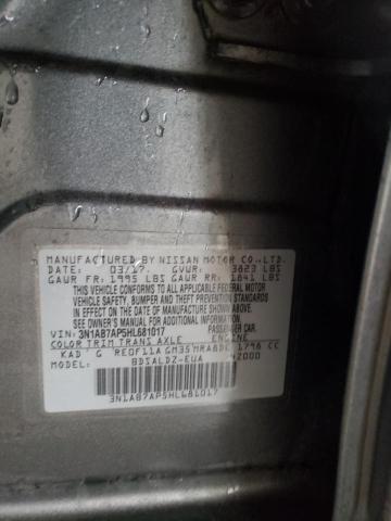 Photo 11 VIN: 3N1AB7AP5HL681017 - NISSAN SENTRA S 