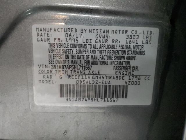 Photo 11 VIN: 3N1AB7AP5HL711567 - NISSAN SENTRA S 