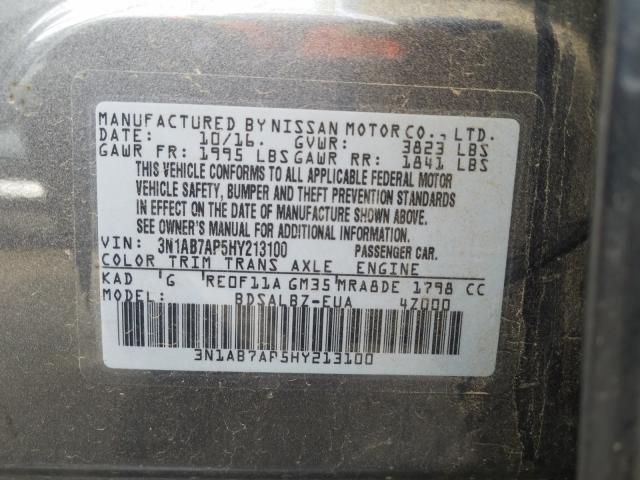 Photo 9 VIN: 3N1AB7AP5HY213100 - NISSAN SENTRA S 