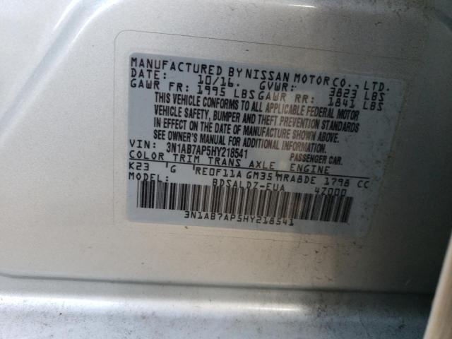 Photo 11 VIN: 3N1AB7AP5HY218541 - NISSAN SENTRA 