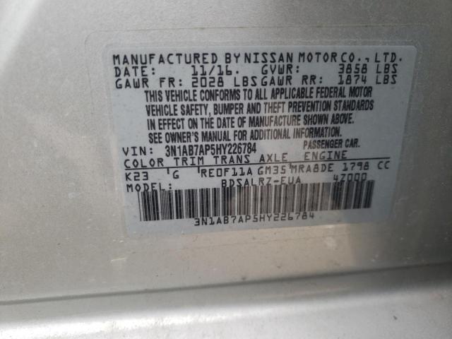 Photo 9 VIN: 3N1AB7AP5HY226784 - NISSAN SENTRA SR 