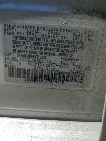 Photo 11 VIN: 3N1AB7AP5HY229393 - NISSAN SENTRA 