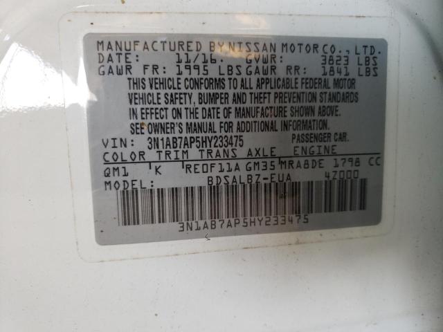 Photo 9 VIN: 3N1AB7AP5HY233475 - NISSAN SENTRA 