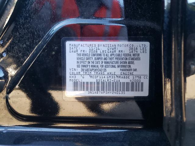 Photo 9 VIN: 3N1AB7AP5HY240135 - NISSAN SENTRA 