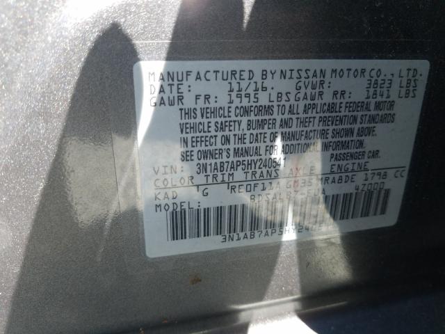 Photo 9 VIN: 3N1AB7AP5HY240541 - NISSAN SENTRA 