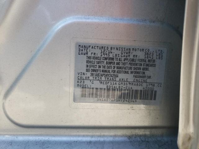 Photo 11 VIN: 3N1AB7AP5HY242564 - NISSAN SENTRA S 