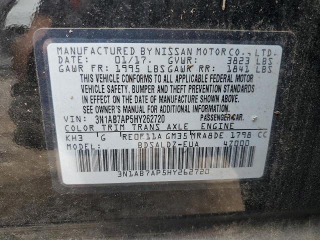 Photo 11 VIN: 3N1AB7AP5HY262720 - NISSAN SENTRA 