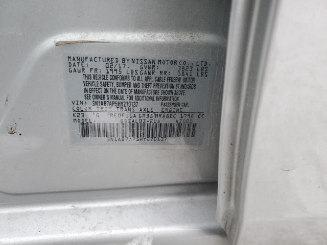 Photo 11 VIN: 3N1AB7AP5HY270137 - NISSAN SENTRA S 