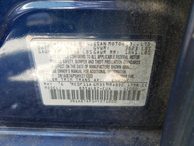 Photo 9 VIN: 3N1AB7AP5HY271000 - NISSAN SENTRA 