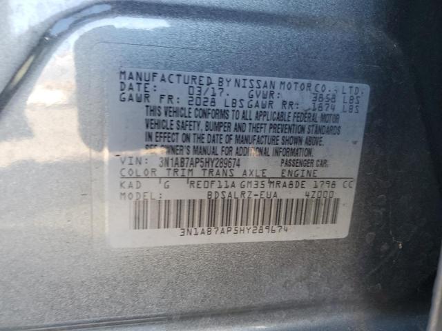 Photo 11 VIN: 3N1AB7AP5HY289674 - NISSAN SENTRA S 