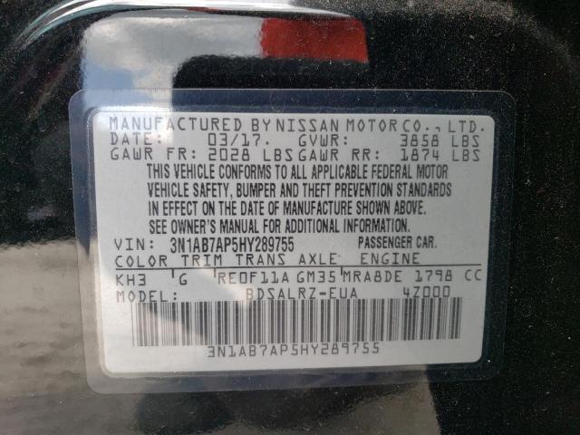 Photo 12 VIN: 3N1AB7AP5HY289755 - NISSAN SENTRA S 