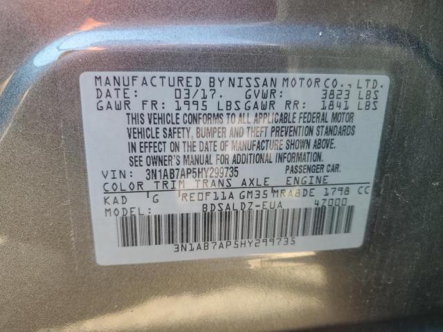 Photo 12 VIN: 3N1AB7AP5HY299735 - NISSAN SENTRA SV 