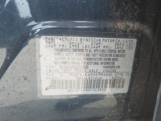 Photo 9 VIN: 3N1AB7AP5HY313830 - NISSAN SENTRA S 