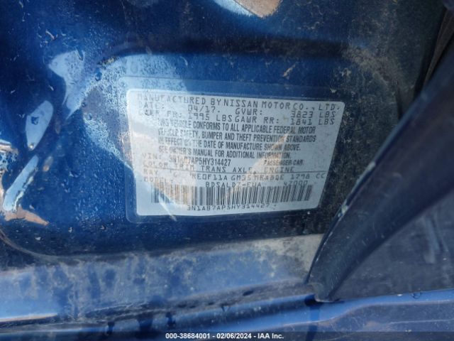 Photo 8 VIN: 3N1AB7AP5HY314427 - NISSAN SENTRA 